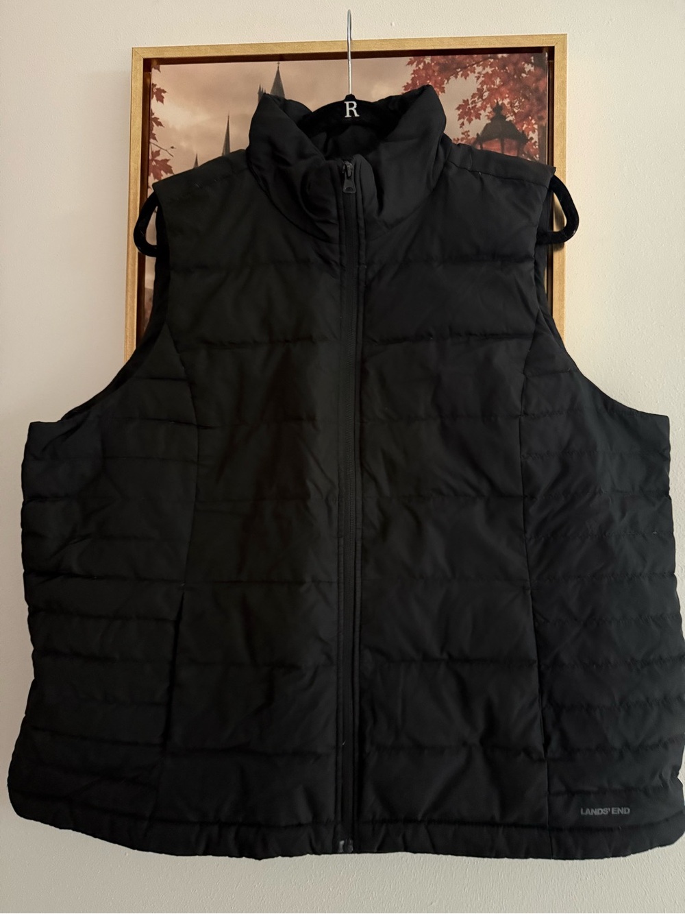 Lands' End Women’s Black Quilted Insulated Vest